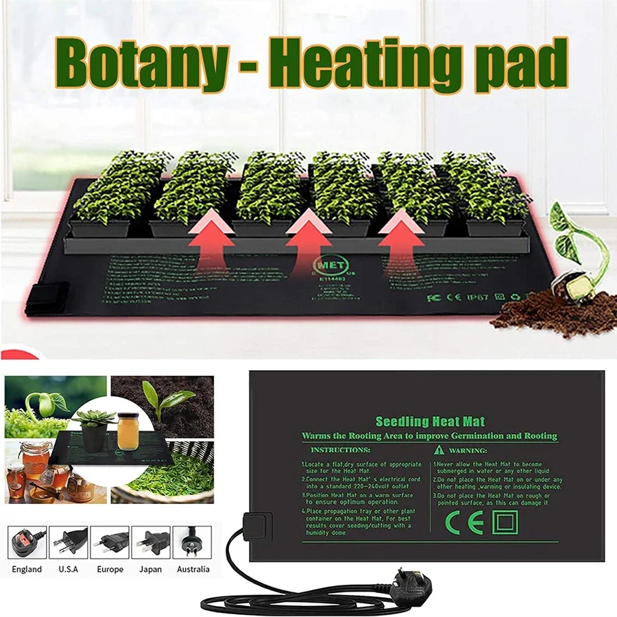4 dimensioni 220V Spina UE Tap - Heat Mat Seedling recensione e prezzo